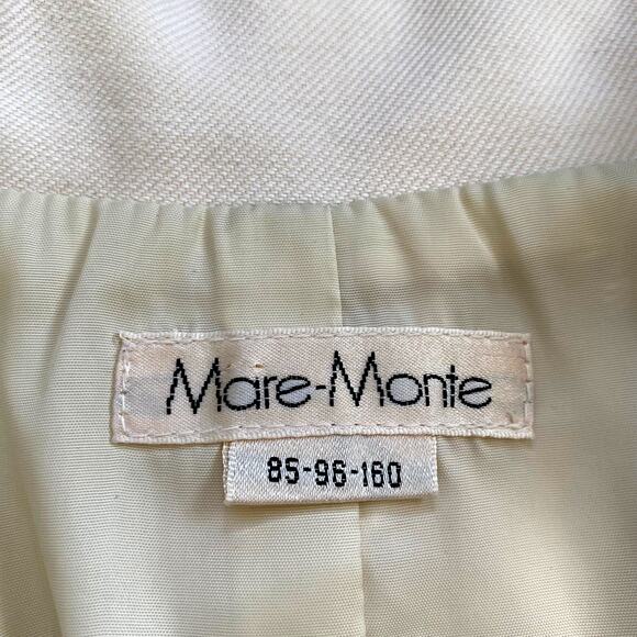 Vintage Ivory Cream Blazer Size S Korean Designer - Picture 3 of 11